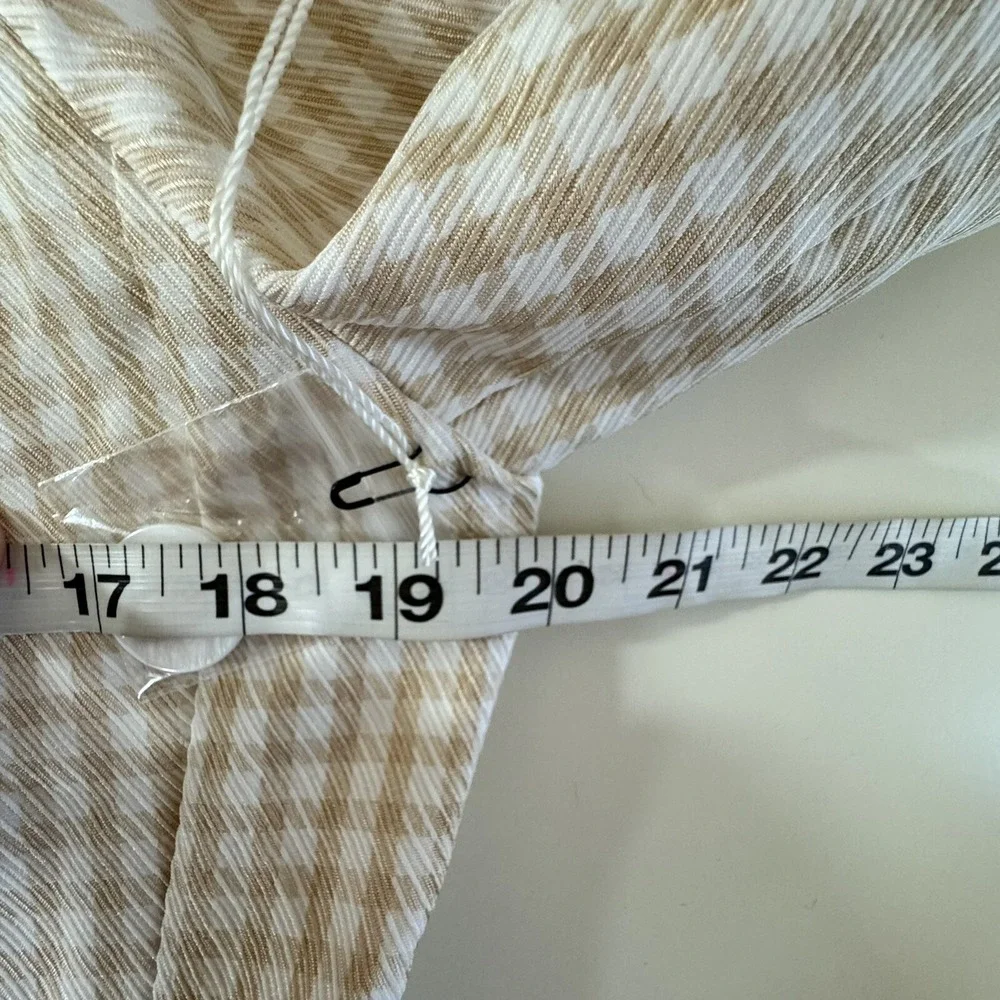 Song Of Style x Revolve Blazer Women's L Beige Check NWT‎ $228